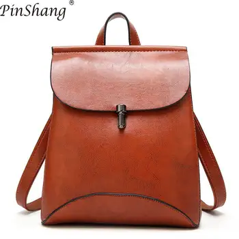 PinShang Unisex Backpacks Simple Casual PU Backpack Large Capacity Solid Color Travel Bag Schoolbag Bags for Women 2018 ZK30
PinShang Unisex Backpacks Simple Casual PU Backpack Large Capacity Solid Color Travel Bag Schoolbag Bags for Women 2018 ZK30