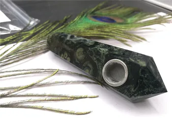 Drop shipping Crystal wand pipe Natural malachite eye quartz cigarette holder Healing with Filter metal mesh
Drop shipping Crystal wand pipe Natural malachite eye quartz cigarette holder Healing with Filter metal mesh
