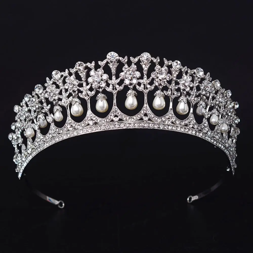 KMVEXO Vintage Gold Silver Flowers Queen Princess Crown Crystal Pearl Diadem For Wedding Hair Accessories Bride Tiara Headbands
KMVEXO Vintage Gold Silver Flowers Queen Princess Crown Crystal Pearl Diadem For Wedding Hair Accessories Bride Tiara Headbands