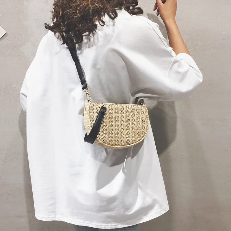 Роскошные сумки ведро дизайнер летняя пляжная соломенная для женщин 2019 молния