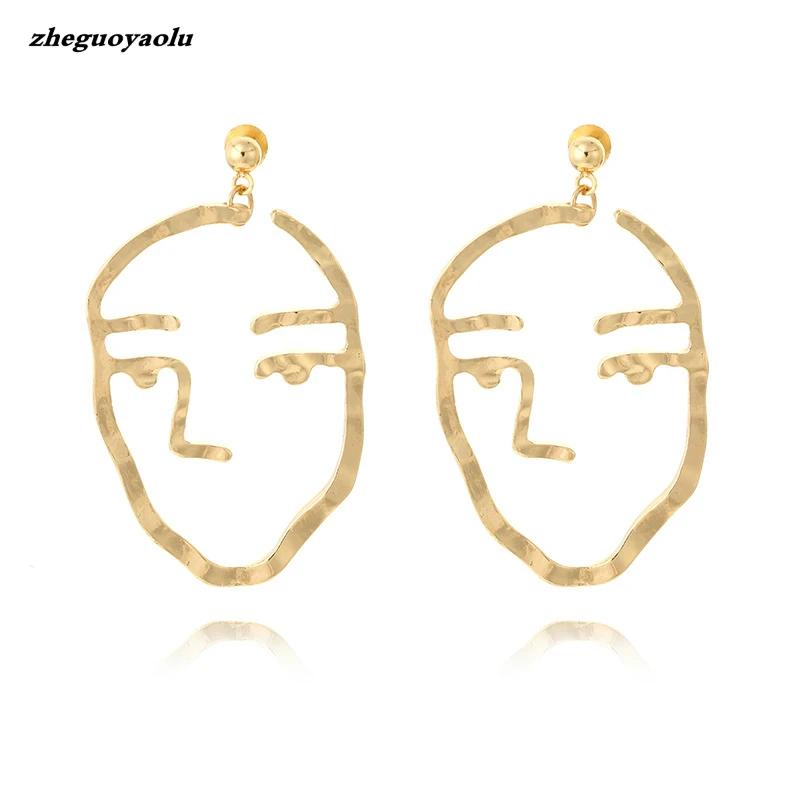 Vintage 2017 New Exaggerated Fashion Gold Tone Face Statement Dangle Earrings For Women Chic Piercing Earrings Bijoux
Vintage 2017 New Exaggerated Fashion Gold Tone Face Statement Dangle Earrings For Women Chic Piercing Earrings Bijoux