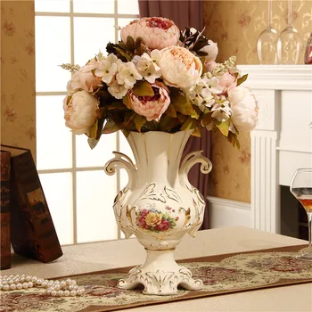 European style retro vase ceramic ornaments palace large modern jewelry Home Furnishing floral embossed living room
European style retro vase ceramic ornaments palace large modern jewelry Home Furnishing floral embossed living room