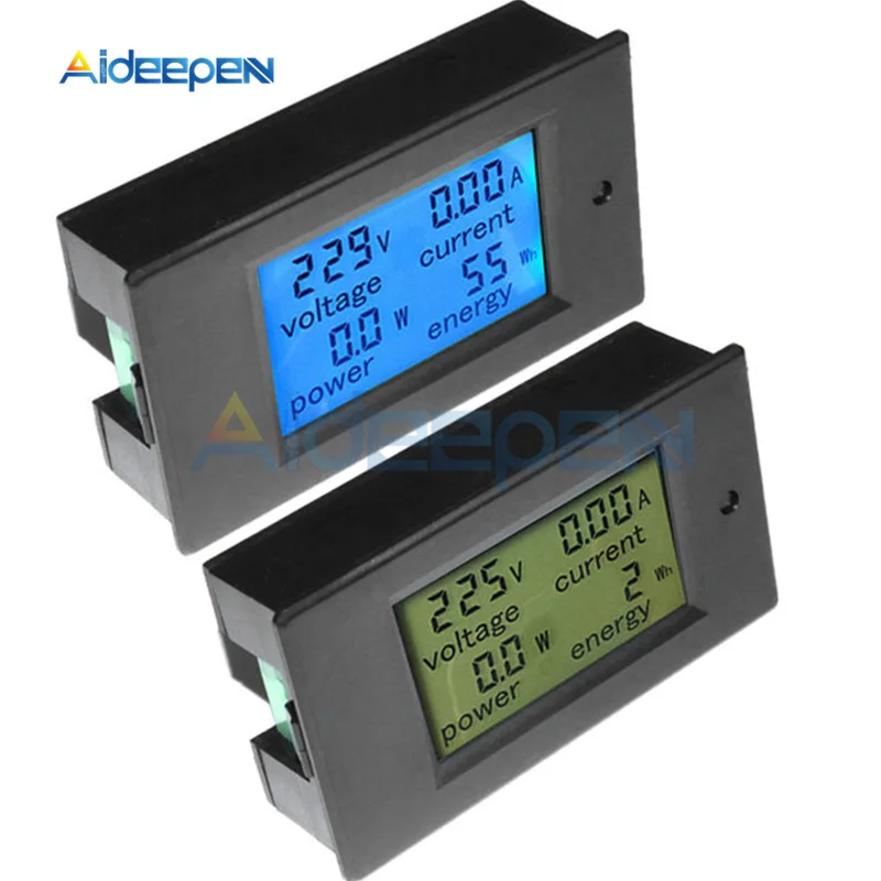 DC 6.5-100V AC 80-260V LCD Display Digital Current Voltage Power Energy Meter Multimeter Ammeter Voltmeter w/ 20A 50A 100A Shunt
DC 6.5-100V AC 80-260V LCD Display Digital Current Voltage Power Energy Meter Multimeter Ammeter Voltmeter w/ 20A 50A 100A Shunt