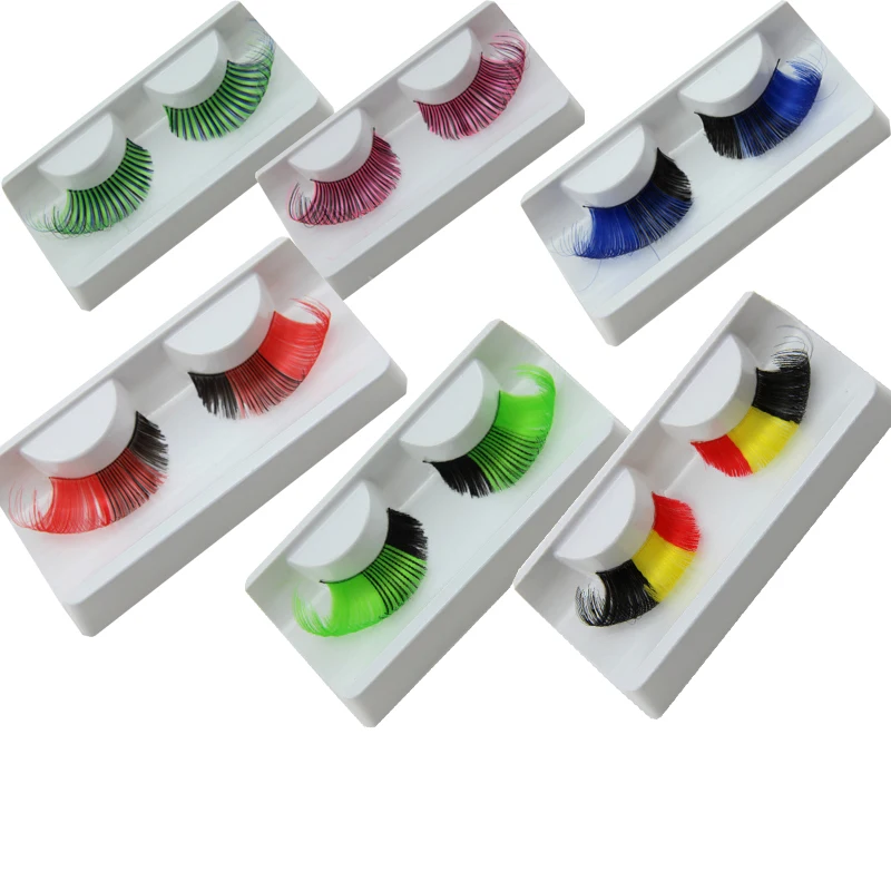 NEW 1 Pair Colorful Thick Plus Long False Eyelash Costume Party Fashion Eye Lashes Charming False Eyelash
NEW 1 Pair Colorful Thick Plus Long False Eyelash Costume Party Fashion Eye Lashes Charming False Eyelash