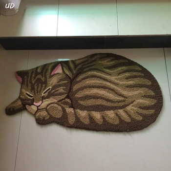 New 3D Cat Shape Washable Carpets for Living Rom Bedroom Kitchen Anti-Slip Floor Mats Welcome Doormat 45*85cm Pet Cat Bed Mat
New 3D Cat Shape Washable Carpets for Living Rom Bedroom Kitchen Anti-Slip Floor Mats Welcome Doormat 45*85cm Pet Cat Bed Mat