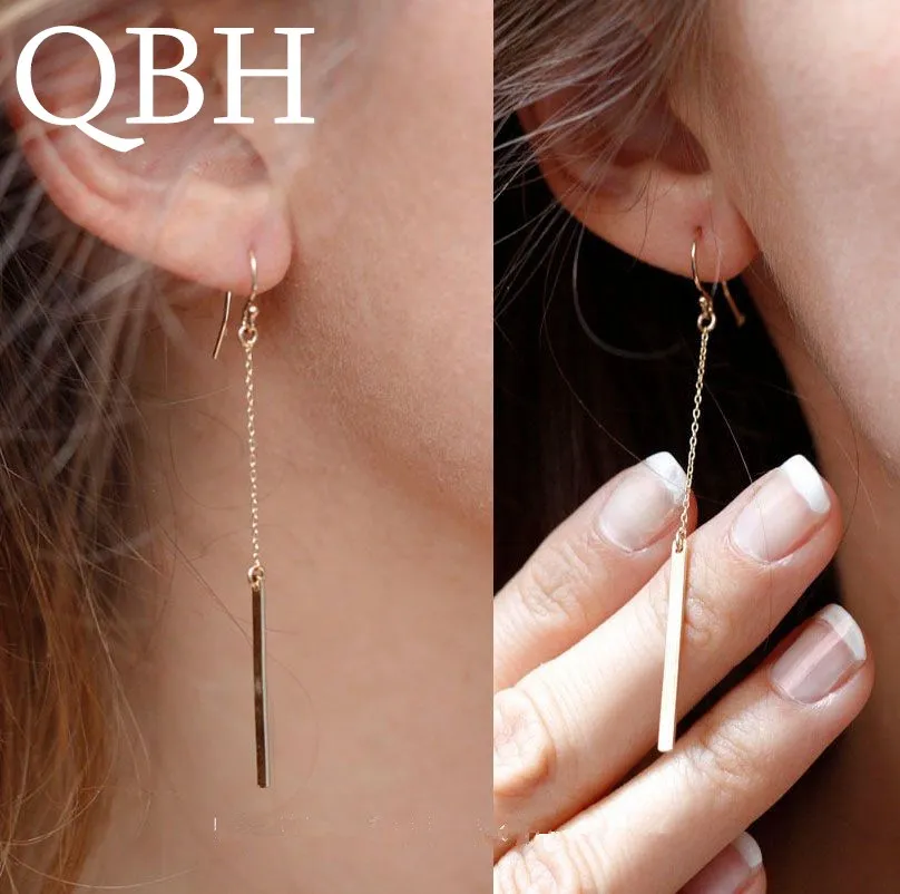 EK911 New Brand Chain Metal Bar Dangle Earing Wholesale Price Gold Color Long Tassel Strip Drop Earring For Women Jewelry
EK911 New Brand Chain Metal Bar Dangle Earing Wholesale Price Gold Color Long Tassel Strip Drop Earring For Women Jewelry