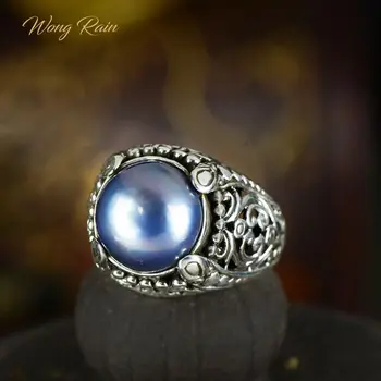 Wong Rain Vintage 100% 925 Solid Sterling Silver Natural Pearl Gemstone Ring Wedding Band Women Fine Jewelry Gifts Wholesale
Wong Rain Vintage 100% 925 Solid Sterling Silver Natural Pearl Gemstone Ring Wedding Band Women Fine Jewelry Gifts Wholesale