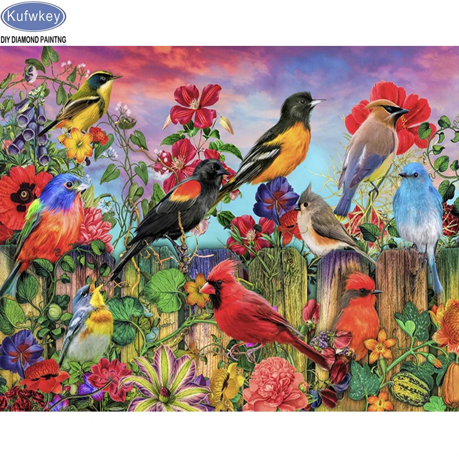 100% Full DIY 5D Diamond Painting birds flowers Cross Stitch kits 3d Diamond Embroidery Patterns rhinestones Diamond Mosaic art
100% Full DIY 5D Diamond Painting birds flowers Cross Stitch kits 3d Diamond Embroidery Patterns rhinestones Diamond Mosaic art