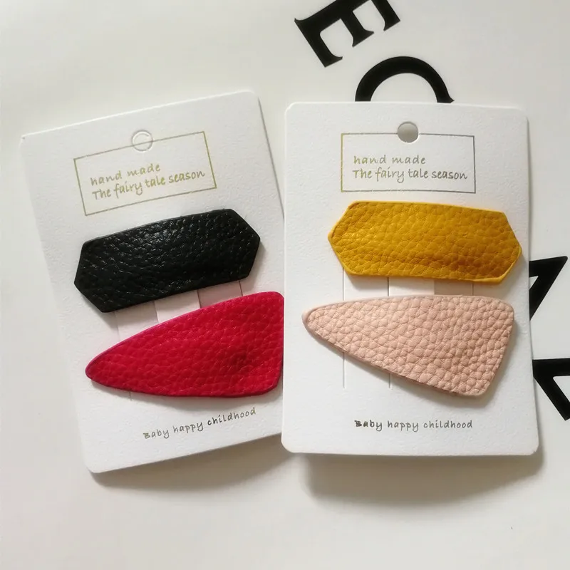 Resale Cute Triangle Girls Hair Clips Squre Synthetic PU Leather Hairpins Kids Geometric Shape Simple Hair Clips Pure Handmade
Resale Cute Triangle Girls Hair Clips Squre Synthetic PU Leather Hairpins Kids Geometric Shape Simple Hair Clips Pure Handmade