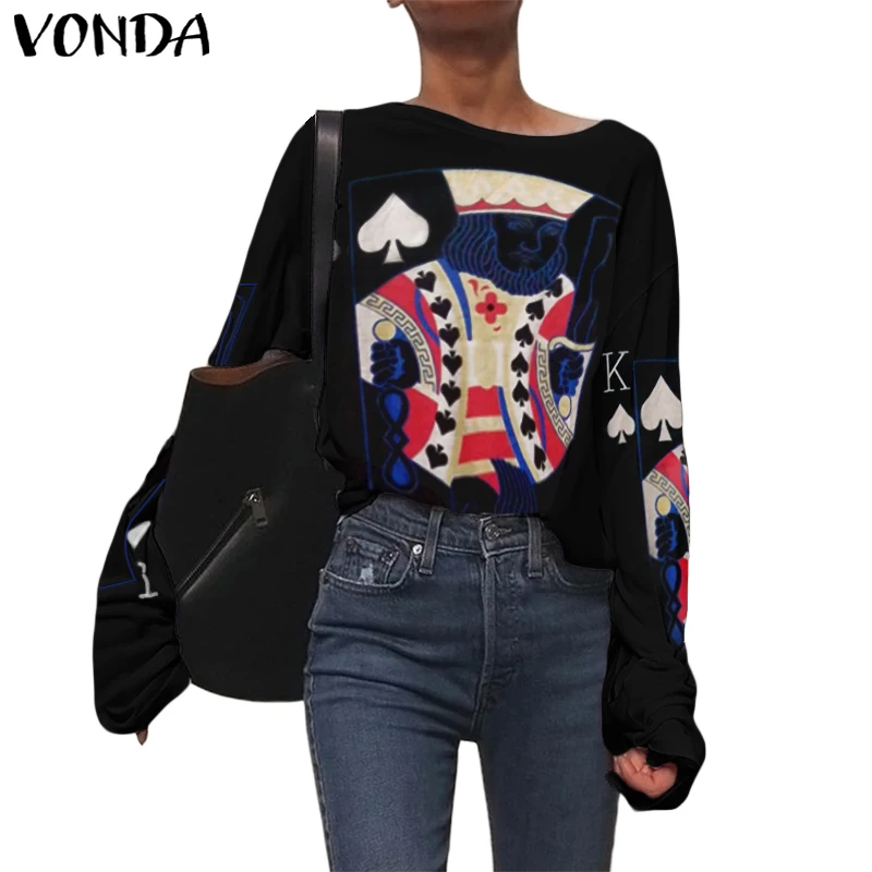 VONDA Tunic Women Autumn Tops Printed Shirt Casual Loose Long Sleeve BF Harajuku T-shirts Female Trendy Hip Hop Tees Plus Size
VONDA Tunic Women Autumn Tops Printed Shirt Casual Loose Long Sleeve BF Harajuku T-shirts Female Trendy Hip Hop Tees Plus Size
