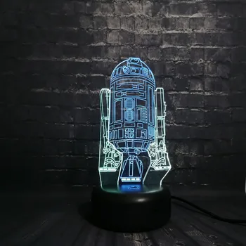 Creative STAR WARS Figure Robot R2-D2 Mixed Color Multicolor Bulb Mood Night Light 3D LED USB Lamp Gradient Kid Toy lamp Props
Creative STAR WARS Figure Robot R2-D2 Mixed Color Multicolor Bulb Mood Night Light 3D LED USB Lamp Gradient Kid Toy lamp Props