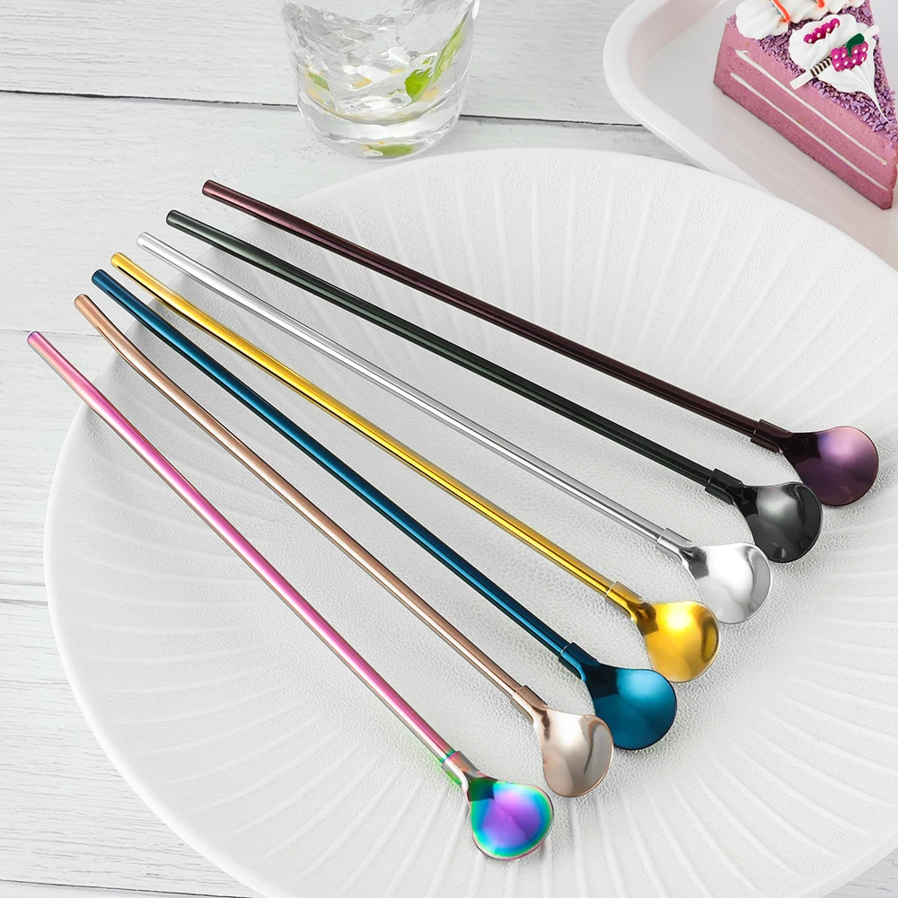 Stainless Steel 2 in 1 Drinking Straw Coffee Spoon Bent Filter Reusable Metal Bar Tea Metal Drink Straw Party Accessories
Stainless Steel 2 in 1 Drinking Straw Coffee Spoon Bent Filter Reusable Metal Bar Tea Metal Drink Straw Party Accessories