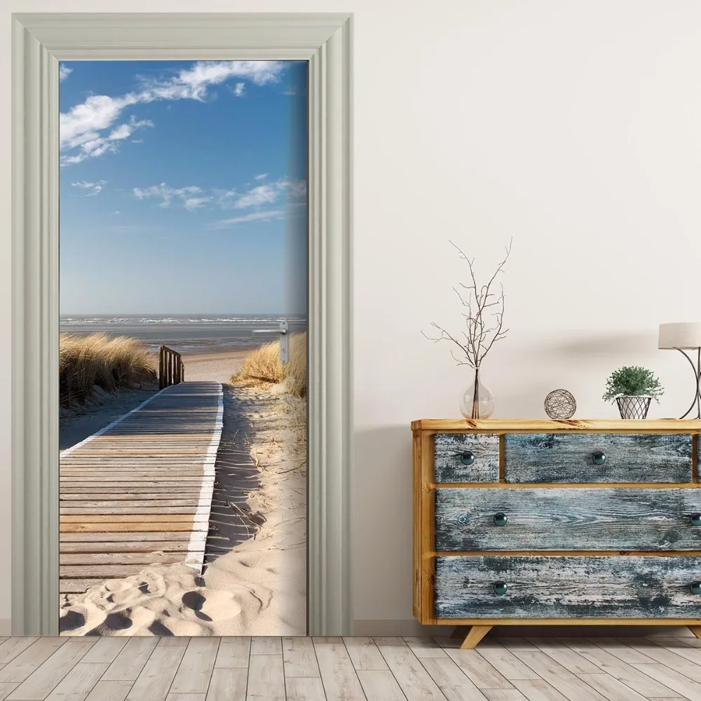 Free shipping 3D wooden lane to sea Door Wall Stickers DIY Mural Bedroom Home Decor Poster PVC Waterproof Door Sticker 77x200cm
Free shipping 3D wooden lane to sea Door Wall Stickers DIY Mural Bedroom Home Decor Poster PVC Waterproof Door Sticker 77x200cm
