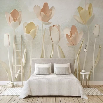 3D Tulip Golden Leaf Flower Murals Wallpaper Bedroom Room Background Wall Cloth Living Room Home Decor Wall Paper For Wall 3 D
3D Tulip Golden Leaf Flower Murals Wallpaper Bedroom Room Background Wall Cloth Living Room Home Decor Wall Paper For Wall 3 D