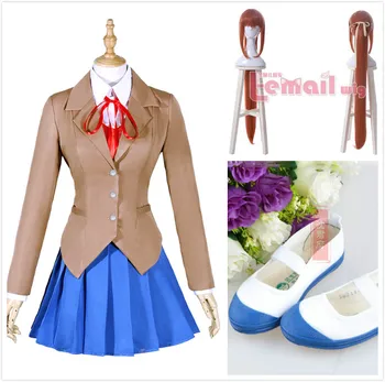 Anime Game Costume Full Set Doki Doki Literature Club Sayori Yuri Natsuki Monika Adult Cosplay Costume with Shoes Wig
Anime Game Costume Full Set Doki Doki Literature Club Sayori Yuri Natsuki Monika Adult Cosplay Costume with Shoes Wig