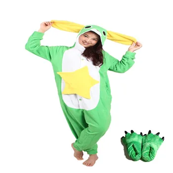 New Adult Unisex Animal Onesie Soft Fabric Lovely Green Frog Animal Pajamas With Paw Shoes Long Ear Design Pajamas Sleepwear
New Adult Unisex Animal Onesie Soft Fabric Lovely Green Frog Animal Pajamas With Paw Shoes Long Ear Design Pajamas Sleepwear