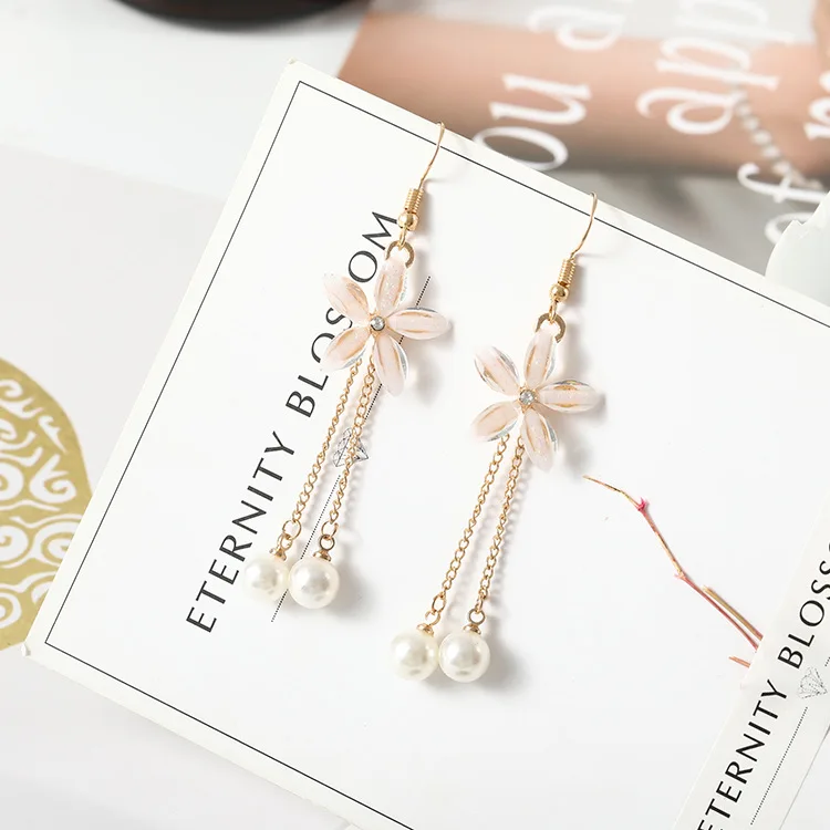 Individual character pearl flower contracted joker pendant long earring female wholesale
Individual character pearl flower contracted joker pendant long earring female wholesale