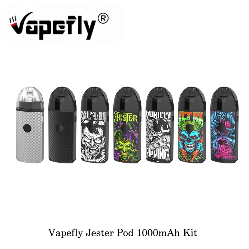 Electronic Cigarette Vapefly Jester Pod 1000mAh Kit DIY Edition 2.0ml Cartridge 1.4ohm 0.5ohm Mesh/1.0ohm Coil Vape Vaporizer
Electronic Cigarette Vapefly Jester Pod 1000mAh Kit DIY Edition 2.0ml Cartridge 1.4ohm 0.5ohm Mesh/1.0ohm Coil Vape Vaporizer
