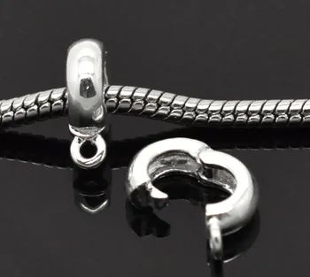 European Style Bails Beads Round Silver Plated 13mm( 4/8") x 10mm( 3/8") , 1 Piece new
European Style Bails Beads Round Silver Plated 13mm( 4/8") x 10mm( 3/8") , 1 Piece new
