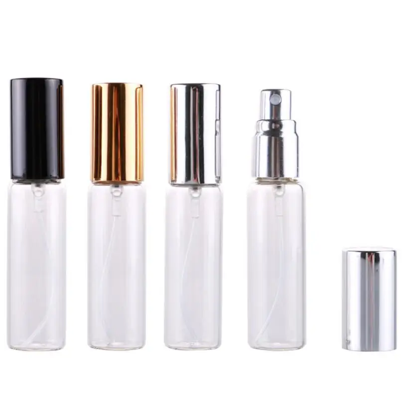 Wholesale 10ml Glass Spray Perfume Bottle With Gold/Silver/Black Cap, Cosmetic Sample Packaging Vials
Wholesale 10ml Glass Spray Perfume Bottle With Gold/Silver/Black Cap, Cosmetic Sample Packaging Vials