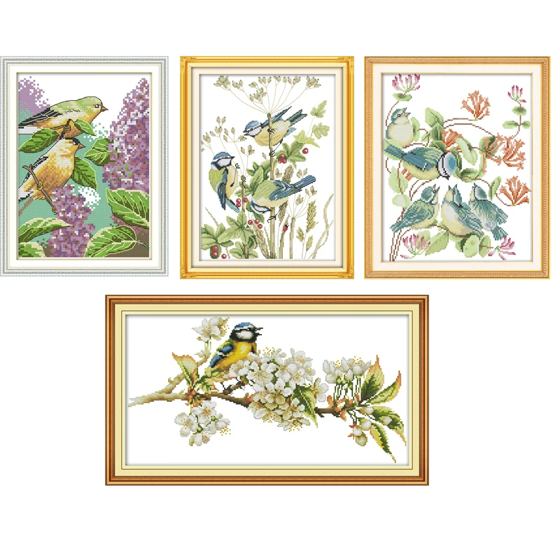 Joy sunday the Birds Series Cross stitch kits DMC Needlework Embroidery Cross-Stitch DIY Handwork Fabric 14CT and 11CT
Joy sunday the Birds Series Cross stitch kits DMC Needlework Embroidery Cross-Stitch DIY Handwork Fabric 14CT and 11CT
