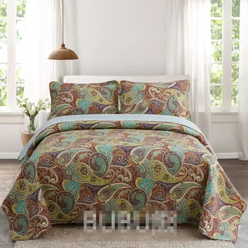 American bohemian style 3pcs patchwork quilt full/queen size pure cotton aircondition bed cover/bedspread free shipping bubu
American bohemian style 3pcs patchwork quilt full/queen size pure cotton aircondition bed cover/bedspread free shipping bubu