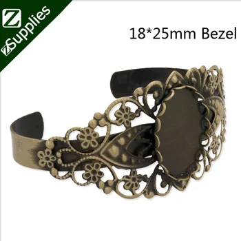 5PCS Antique Bronze Plated Bracelet with 18x25MM Oval Bezel, Bracelet Blanks -C3050
5PCS Antique Bronze Plated Bracelet with 18x25MM Oval Bezel, Bracelet Blanks -C3050