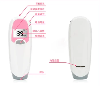 Fetal Heart Rate Home Pregnant Women Listen Baby Tone Monitor Monitoring Doppler Ultrasound Stethoscope Smart Electronic Tool
Fetal Heart Rate Home Pregnant Women Listen Baby Tone Monitor Monitoring Doppler Ultrasound Stethoscope Smart Electronic Tool