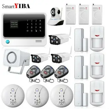 SmartYIBA APP Control WIFI IP Camera For Home Security Network Alarm Wireless GSM GPRS Alarmes Smoke Sensor Shock Alarm
SmartYIBA APP Control WIFI IP Camera For Home Security Network Alarm Wireless GSM GPRS Alarmes Smoke Sensor Shock Alarm