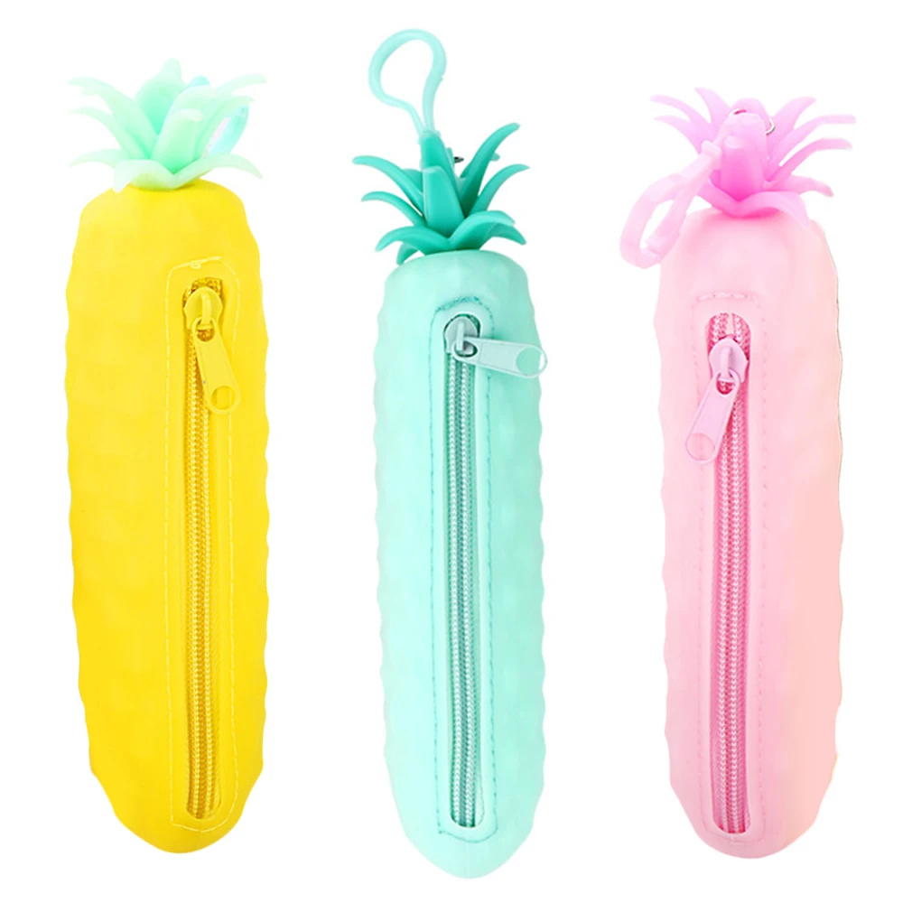 Silicone Cartoon pineapple Kawaii Pencil Cases Multi-functional Stationery Pen Bags Storage Pencil Box School Supplies
Silicone Cartoon pineapple Kawaii Pencil Cases Multi-functional Stationery Pen Bags Storage Pencil Box School Supplies
