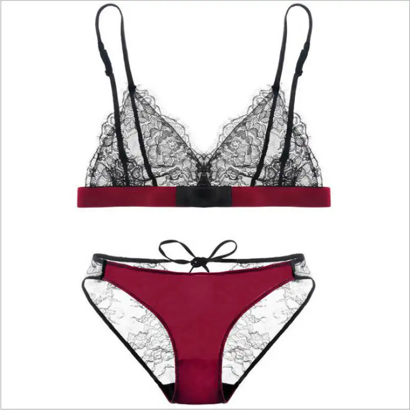 Europe And The United States Lace Hollow Sexy Bra Set Ultra Thin Steel Ring Sexy Lingerie Set For Women Women's Underwear Sutia
Europe And The United States Lace Hollow Sexy Bra Set Ultra Thin Steel Ring Sexy Lingerie Set For Women Women's Underwear Sutia