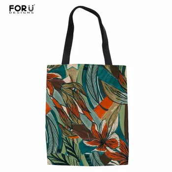 FORUDESIGNS Grocery Bag 3D Leaf Print Canvas Fashion Women Shopper Bags Tote Handbags Foldable Ladies eco Bag Shopping Bag Woman
FORUDESIGNS Grocery Bag 3D Leaf Print Canvas Fashion Women Shopper Bags Tote Handbags Foldable Ladies eco Bag Shopping Bag Woman
