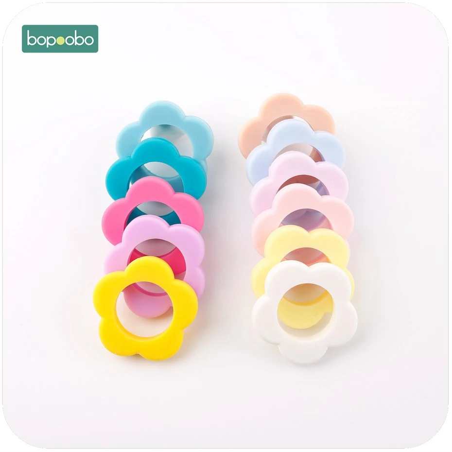 Bopoobo 3pc Silicone Flower Teethers DIY For Pacifier Clip BPA Free Baby Accessor Baby Nursing Necklace Accessories Beads
Bopoobo 3pc Silicone Flower Teethers DIY For Pacifier Clip BPA Free Baby Accessor Baby Nursing Necklace Accessories Beads