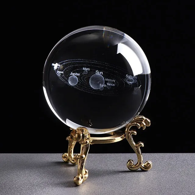 6CM Laser Engraved Solar System Crystal Ball 3D Miniature Planets Model Glass Globe Ornament Home Decor Gift For Astrophile
6CM Laser Engraved Solar System Crystal Ball 3D Miniature Planets Model Glass Globe Ornament Home Decor Gift For Astrophile