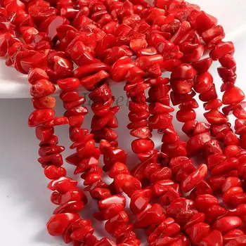 HOT Natural Coral Loose Jewelry Making DIY Beads Strands, Dyed, Chips, Red, about 5~15x5~15x1~7mm, hole: 1mm; 300pcs/strand, 37"
HOT Natural Coral Loose Jewelry Making DIY Beads Strands, Dyed, Chips, Red, about 5~15x5~15x1~7mm, hole: 1mm; 300pcs/strand, 37"