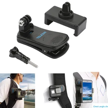 TELESIN Multi-function Live Accessories for Gopro Hero 3 4 5 6 7 Universal Backpack Clip Chest Fixed Bracket Mobile Phone Holder
TELESIN Multi-function Live Accessories for Gopro Hero 3 4 5 6 7 Universal Backpack Clip Chest Fixed Bracket Mobile Phone Holder