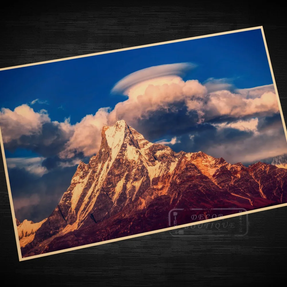 Himalayan snow mountain Everest clouds Art Vintage Retro Decorative Frame Poster DIY Wall Canvas Sticker Home Posters Home Decor
Himalayan snow mountain Everest clouds Art Vintage Retro Decorative Frame Poster DIY Wall Canvas Sticker Home Posters Home Decor