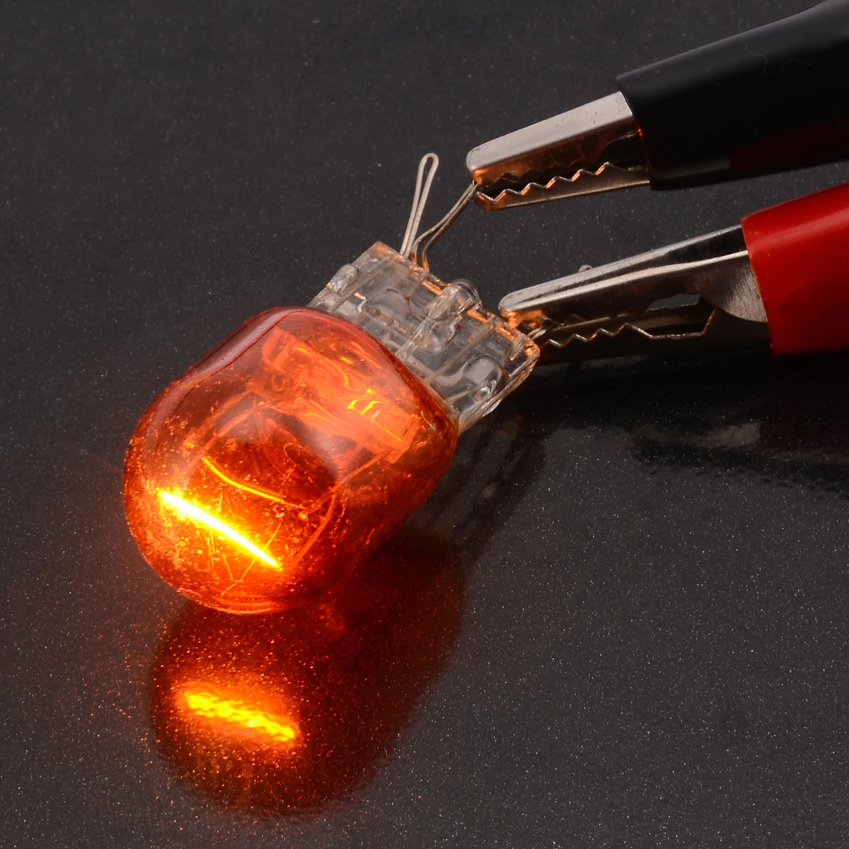 Mayitr 2pcs 12V W21/5W T20 Dual Filament Light 7443 Amber Car DRL Side Signal Light Bulb for Car Brake Stop Indicator Lights