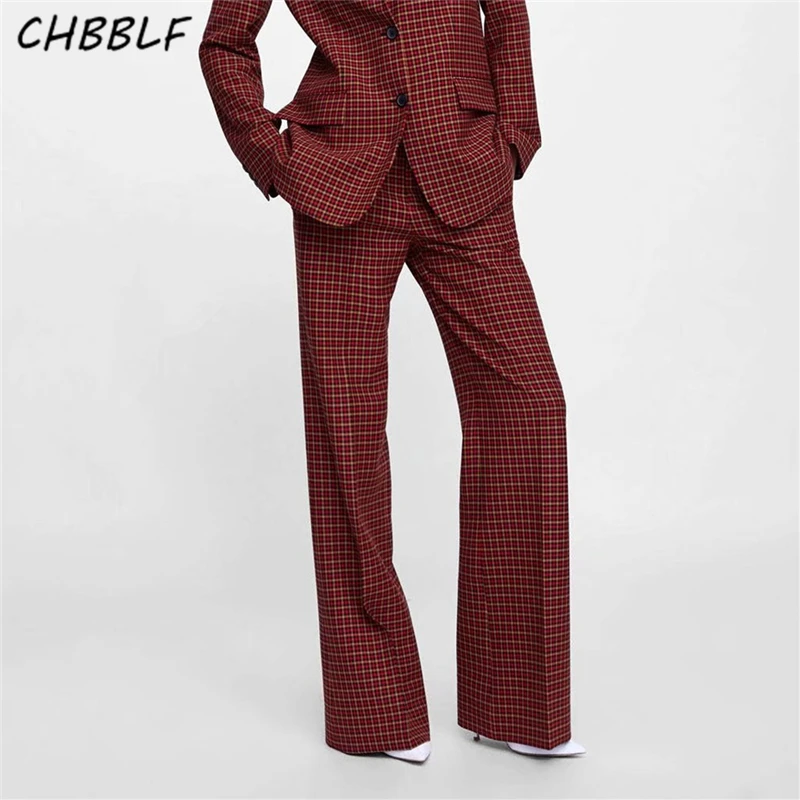 CHBBLF women stylish basic plaid pants checkered pockets zipper fly straight ladies office wear long trousers WEW5158
CHBBLF women stylish basic plaid pants checkered pockets zipper fly straight ladies office wear long trousers WEW5158