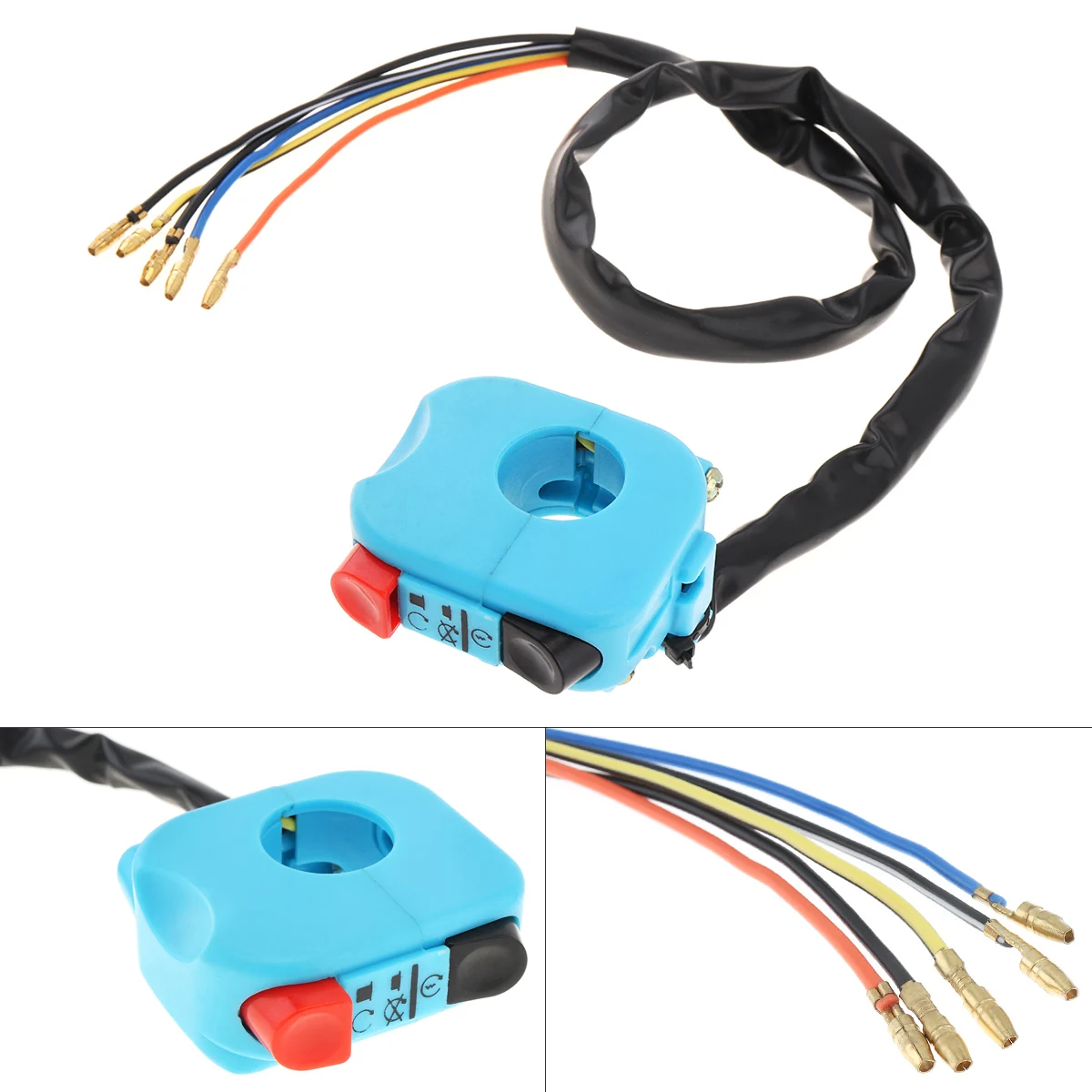 Universal 7/8 Inch Double Flash Motorcycle Handlebar Mount On Off Switch Right Hand Switch Assembly for Motorcycle ATV Blue
Universal 7/8 Inch Double Flash Motorcycle Handlebar Mount On Off Switch Right Hand Switch Assembly for Motorcycle ATV Blue