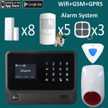 Home no monthly fee free intruder alarm system wifi&gsm two network supported APP android IOS control
Home no monthly fee free intruder alarm system wifi&gsm two network supported APP android IOS control