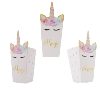 6pcs/set Unicorn Popcorn Boxes Popcorn Bags Wedding Decoration Birthday Party Unicornio Party Baby Shower Baptism Favors
6pcs/set Unicorn Popcorn Boxes Popcorn Bags Wedding Decoration Birthday Party Unicornio Party Baby Shower Baptism Favors