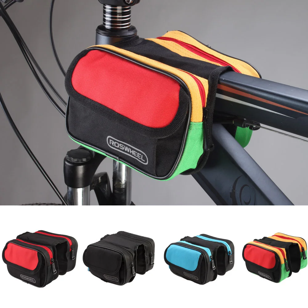 New Roswheel 1.5L Mountain Road MTB Bike Bicycle Bag Cycling Front Top Tube Frame Pannier Double Bag Pouch
New Roswheel 1.5L Mountain Road MTB Bike Bicycle Bag Cycling Front Top Tube Frame Pannier Double Bag Pouch