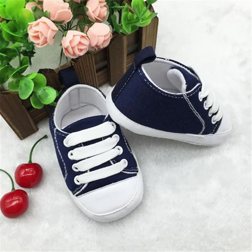 solid canvas crib shoes sweet comfortable shoes for baby cute shoes mini baby shoes zapatillas deportivas bebe 4ST26 (1)