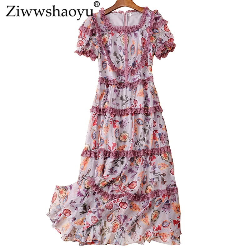 Ziwwshaoyu France Party dresses Square Collar Print Ruffles elegant Lace Patchwork dress New women's
Ziwwshaoyu France Party dresses Square Collar Print Ruffles elegant Lace Patchwork dress New women's