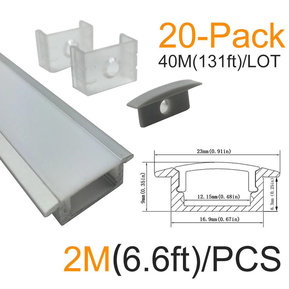20sets/lot 20x2M(6.6ft) Silver U Shape LED Aluminum Channel Kit LED Strip Light Installations Aluminum LED Bar
20sets/lot 20x2M(6.6ft) Silver U Shape LED Aluminum Channel Kit LED Strip Light Installations Aluminum LED Bar