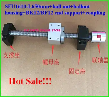 1610 rolled thread ballscrew set:SFU1610-L650mm Ball screw-C7+1610 Nut Housing+BK/BF12 Support+6.35*10mm coupler
1610 rolled thread ballscrew set:SFU1610-L650mm Ball screw-C7+1610 Nut Housing+BK/BF12 Support+6.35*10mm coupler