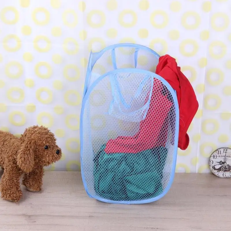 Laundry Basket Foldable Clothes Storage Baskets Mesh Washing Dirty Clothes Laundry Basket Portable Sundries Organizer
Laundry Basket Foldable Clothes Storage Baskets Mesh Washing Dirty Clothes Laundry Basket Portable Sundries Organizer
