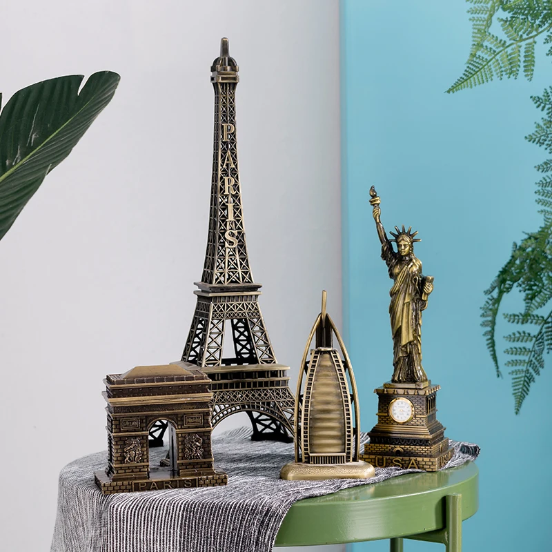 Mini Metal Iron Paris Tower Statue of Liberty Big Ben Models Home Decoration Crafts Building Cafe Living Room Office Figurine
Mini Metal Iron Paris Tower Statue of Liberty Big Ben Models Home Decoration Crafts Building Cafe Living Room Office Figurine
