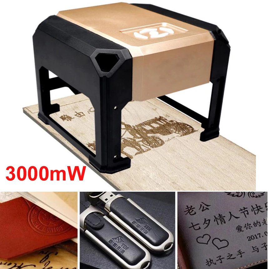 3000mW USB Desktop Laser Engraver Machine DIY Logo Mark Printer Cutter CNC Laser Carving Machine 80x80mm Engraving Range
3000mW USB Desktop Laser Engraver Machine DIY Logo Mark Printer Cutter CNC Laser Carving Machine 80x80mm Engraving Range